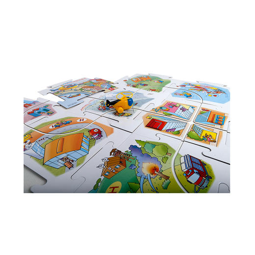 乐乐趣-交通工具拼图轨道书直升机 商品图2