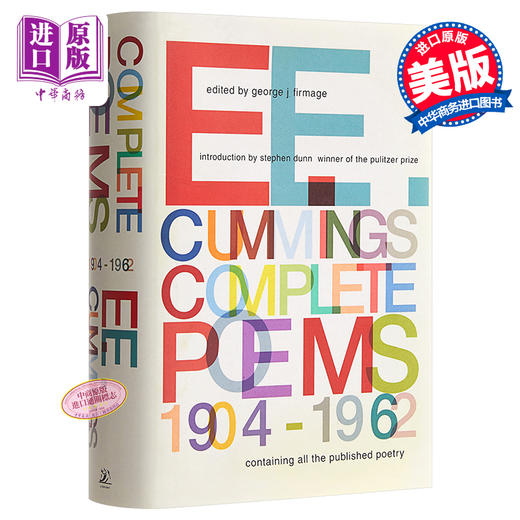 【中商原版】卡明斯诗歌全集1904-1962 英文原版 E. E. Cummings Complete Poems 1904-1962 文学 诗歌 商品图0