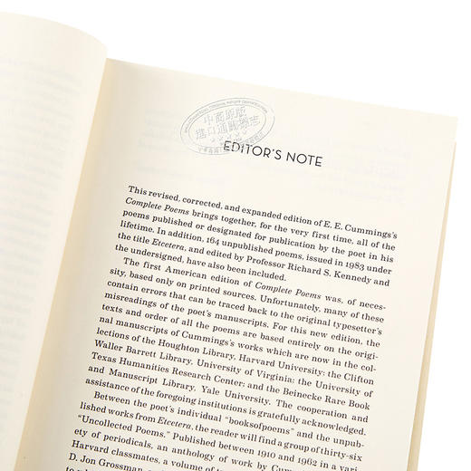 【中商原版】卡明斯诗歌全集1904-1962 英文原版 E. E. Cummings Complete Poems 1904-1962 文学 诗歌 商品图3