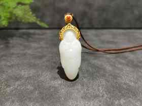 【御珠宫坊】金镶羊脂白玉佛