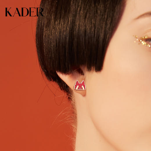 御猫系列耳钉女纯银气质耳环小众设计感耳饰生日情人节礼物送女友 商品图1