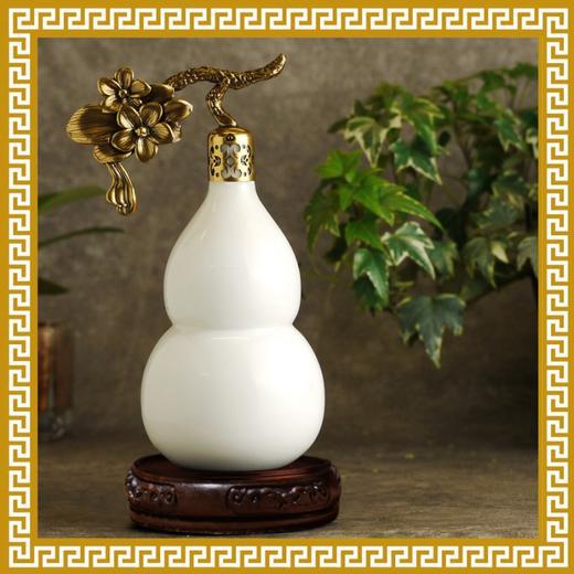 【麦玲玲正版授权】吉庆堂 万代昌盛白玉葫芦 商品图0