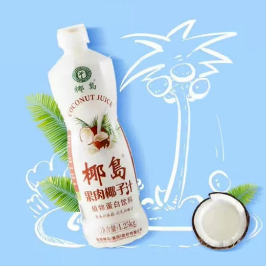 椰岛果肉椰子汁1.25l×6 正宗海南生产椰肉鲜榨不含防腐剂色素