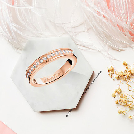 七夕礼物calvinkleinck满天星戒指专柜出品