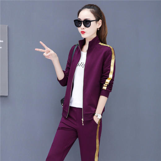 XMH-HX-1802时尚韩版潮牌休闲运动三件套 商品图3