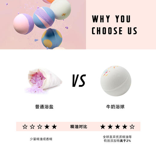 REVER（乐若）泡浴球深度补水滋润 牛奶浴泡澡泡浴球 商品图3