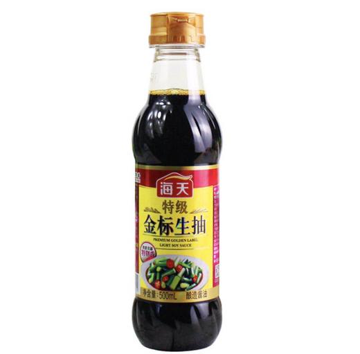 海天特级金标生抽王500ml/瓶 商品图0