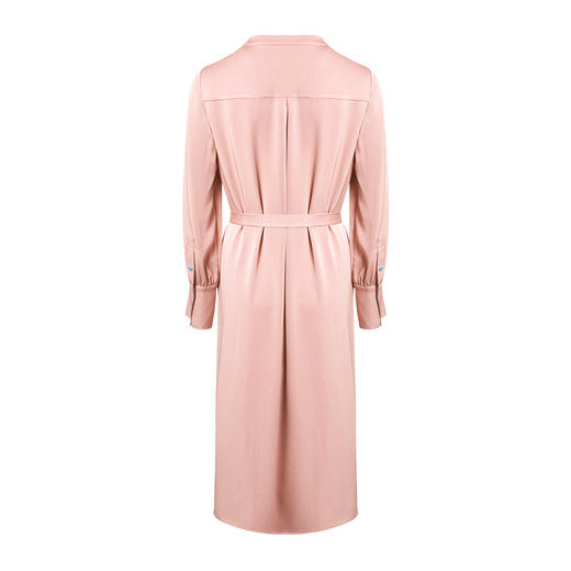 掉色下架--EITIE爱特爱秋季新款气质圆领通勤收腰垂坠显瘦衬衫连衣裙女6307002 商品图10