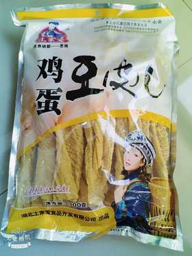 土家爱鸡蛋豆皮儿300g