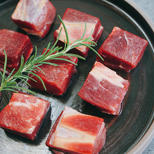 新西兰草饲雪花牛肉粒500g 商品图2