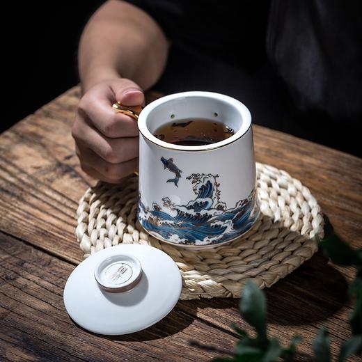 国馆•海纳百川骨瓷过滤茶杯 商品图3