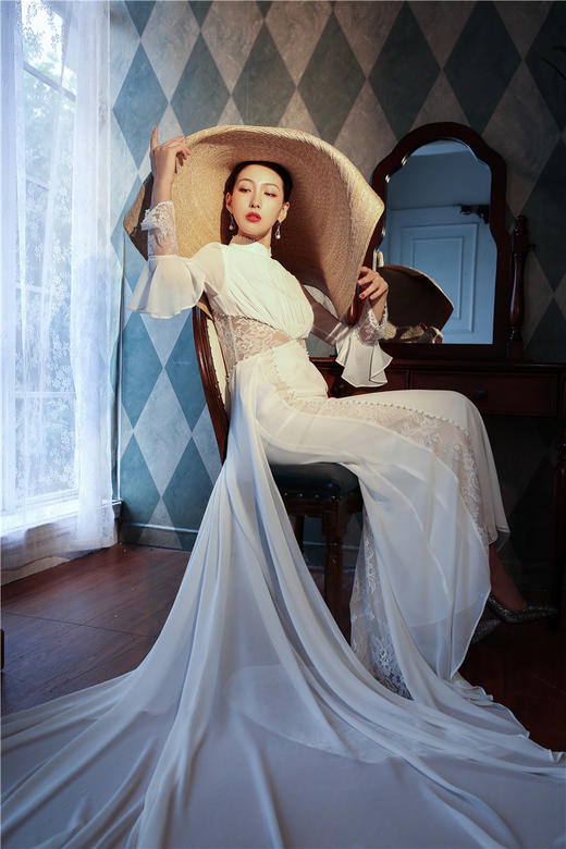 荷言HEYEN 云中锦书 手工礼服裙时装周走秀款 商品图1