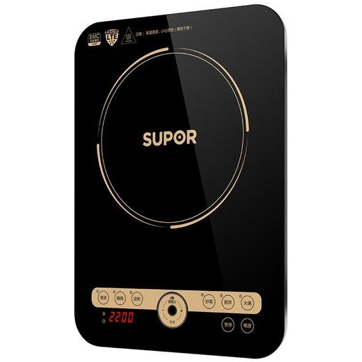 南5苏泊尔（SUPOR）电磁炉C22-IH91一键超猛火 四键旋控 爆炒更轻松 电磁炉 大面板 宽电压设计 2200W大火力 商品图1