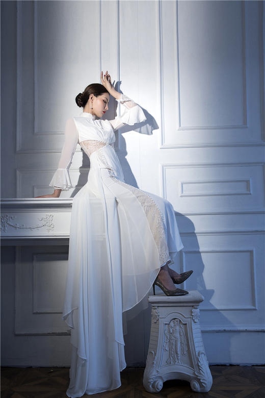 荷言HEYEN 云中锦书 手工礼服裙时装周走秀款 商品图5