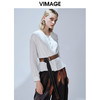 VIMAGE纬漫纪秋款时尚通勤复古收腰V领显瘦百搭小上衣女V1409005 商品缩略图2