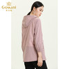 乔万尼新款风衣女中长款轻薄连帽人体工学设计感舒适上衣ES3B576 商品缩略图4