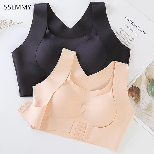 【内衣+驼背矫正二合一】无痕矫正驼背聚拢裹胸 免穿文胸 含胸驼背，直腰收腹，轻薄透气 塑造性感胸型  轻松拆卸方便清洗器 商品图1