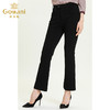 乔万尼新款裤子女显瘦百搭微喇黑色修身显高弹力小个子休闲裤ES3F543 商品缩略图1