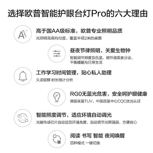 欧普智能护眼台灯Pro 商品图3