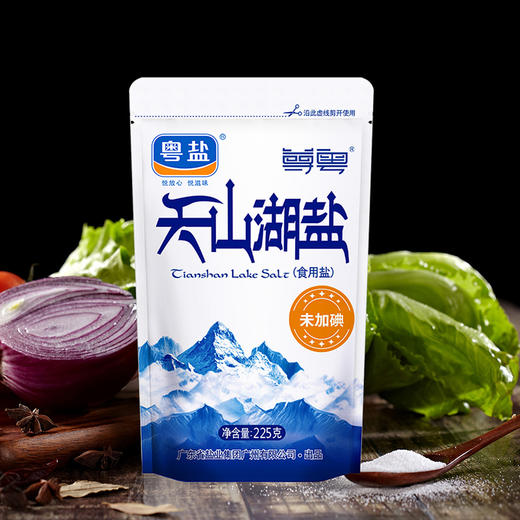 尊粤225克无碘天山湖盐