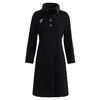 皮尔卡丹女装冬季新款黑色羊毛大衣水貂毛领女外套P94CL08B0
 商品缩略图4