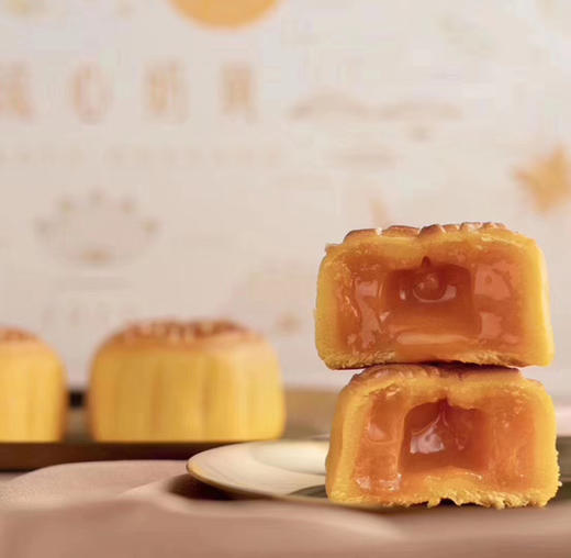 香港美心流心奶黄月饼礼盒 港式奶黄月饼礼盒中秋送礼进口蛋黄8个/盒 商品图5