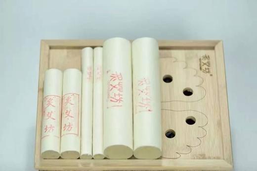 炙艾坊蕲艾艾灸（黄棉纸艾草纸古法手工制作）纯艾艾绒18×28mm香艾柱两包起售 商品图3