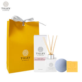 澳洲百年香氛品牌TILLEY礼袋 藤条香薰＆精油泡澡球＆羊奶皂