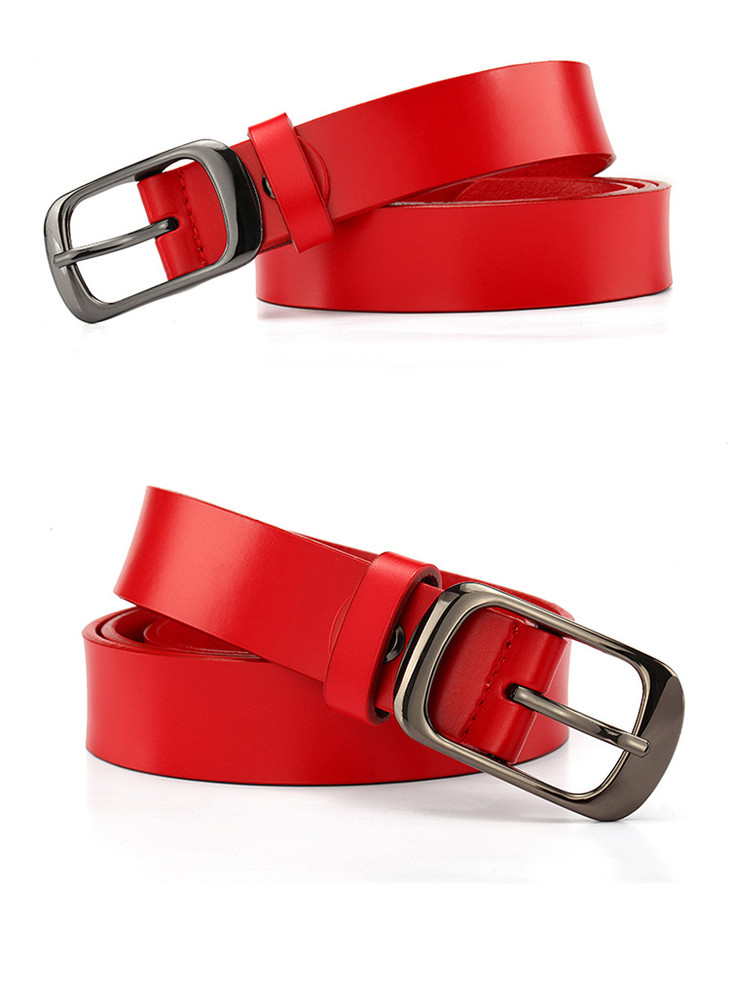 时尚加长简约休闲百搭皮带xf光面牛皮