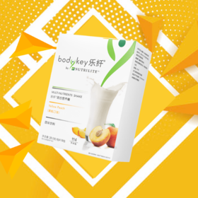 纽崔莱乐纤®混合营养餐（黄桃口味）/含14种营养素和膳食成分/能精准计算能量摄入/有助体重管理