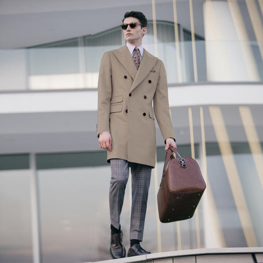 Stylbiella 纯羊绒驼色切斯菲尔德大衣 商品图0