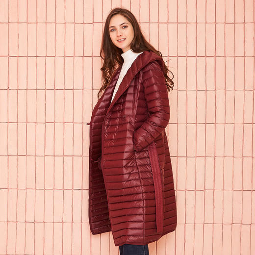 PR00A瑟俪（斯尔丽高端）轻薄自充绒中长款羽绒服 商品图3