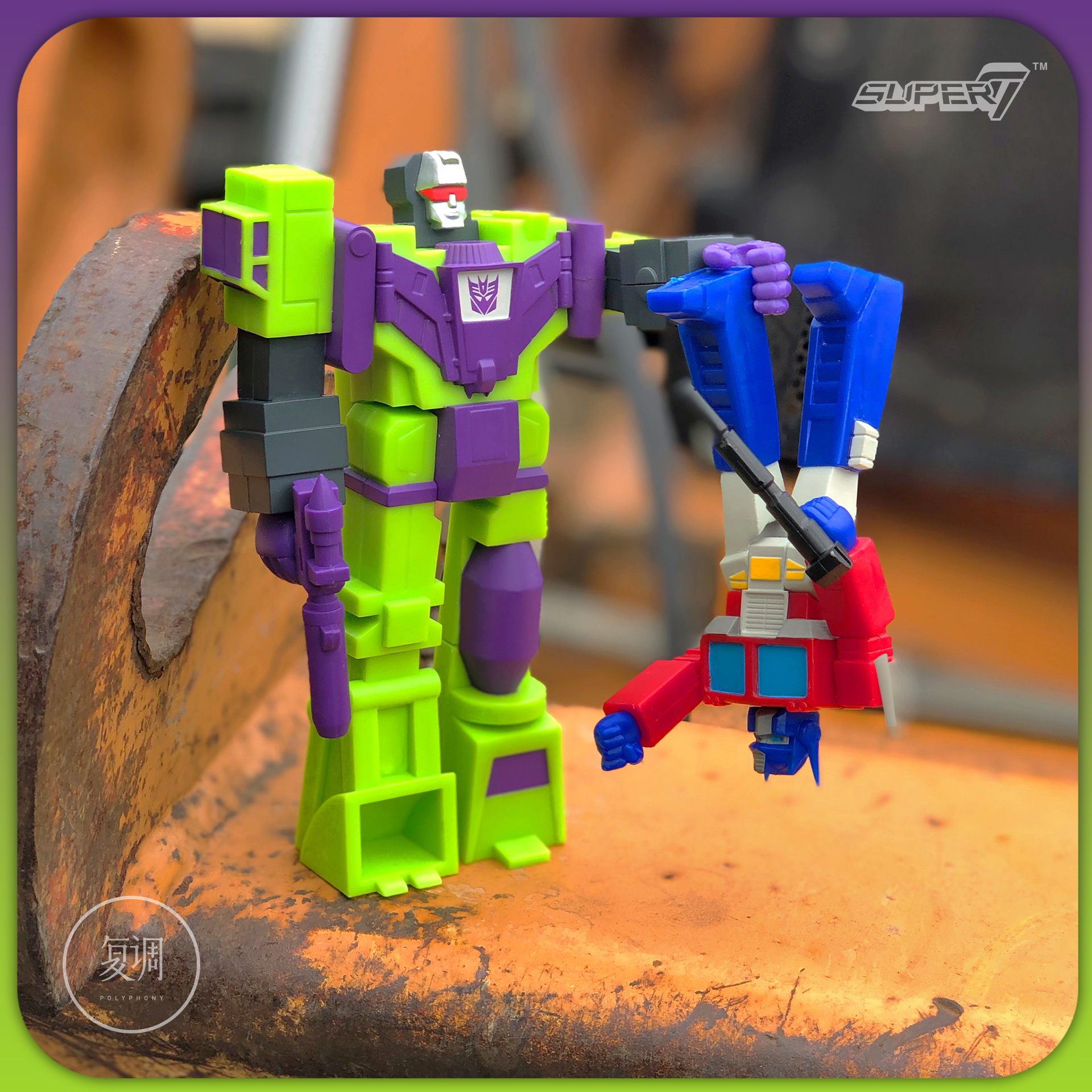 Super7 大力神 变形金刚 大挂卡 Transformers Devastator 复古 摆件 潮玩