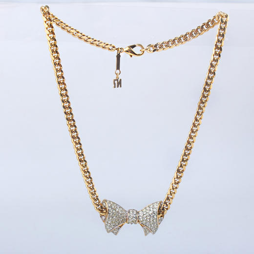 hellovintageninaricci孤项链莱茵石镶嵌