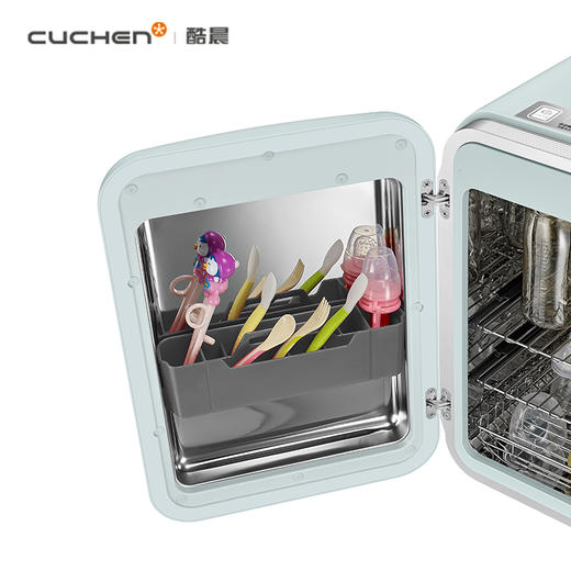 韩国cuchen酷晨 原装进口婴儿奶瓶杀菌消毒器马卡龙系列 商品图4