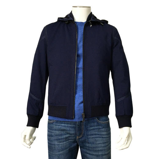 Marco Azzali 蓝色棉服夹克 M3701100 商品图0