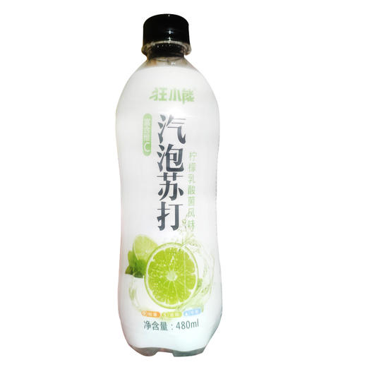 狂小能苏打柠檬味气泡水480ml*1瓶