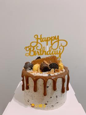 狮子家-经典款咸奶油奥利奥生日蛋糕 纪念日蛋糕 聚会 仪式感必备