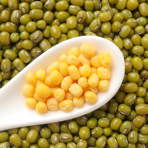 吉林白城·已脱皮绿豆【燕之坊】脱皮绿豆 460g/1000g 东北绿豆物理脱皮 高蛋白绿豆汤原料 真空包装 口感沙糯 香浓易出沙 夏日常备 可做绿豆糕、绿豆冰沙、辅食绿豆泥 商品图3