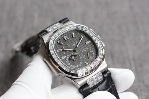 PFF Factory横空出世 再创辉煌 V2升级版 倾情奉献【市场最高品质版本】百达翡丽PP运动系列（鹦鹉螺）5724（霸道总裁）升级版！所有功能同正品（10字位动能显示，7字位日历和月相 4字位小 商品图4