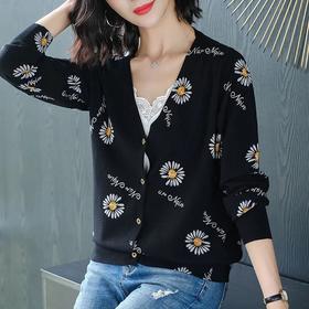 FCY-MD2810 2020新款印花短款针织开衫