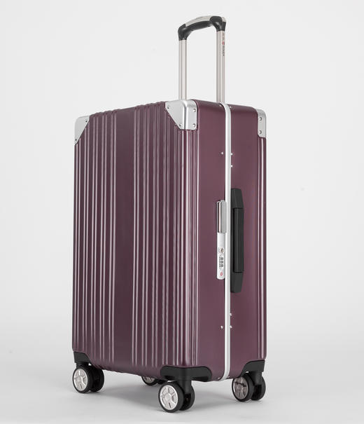 银座pc材质窄框拉杆箱 商务休闲 铝框静音万向轮旅行箱9058K 商品图4