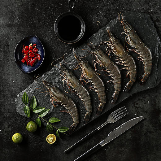 membersmark泰国进口生冷冻黑虎虾2kg每千克约3140只