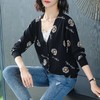 FCY-MD2810 2020新款印花短款针织开衫 商品缩略图2