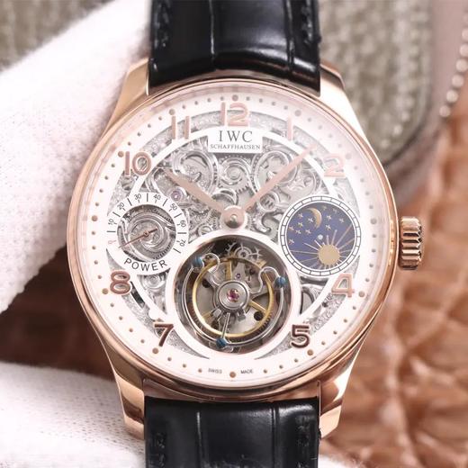 TW万guoIW504501葡萄牙鏤空系列，尺寸42mm，动储72小时，手动上链机芯，皮表带，透底，男士腕表 商品图0