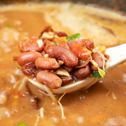 糟辣豆米火锅 | 詹厨特别定制贵州特色花豆米猪骨高汤4小时慢火熬制郁鲜香豆香四溢 配上糟辣椒+灵魂蘸料 一秒入魂的地道美味 火锅底料 商品图2