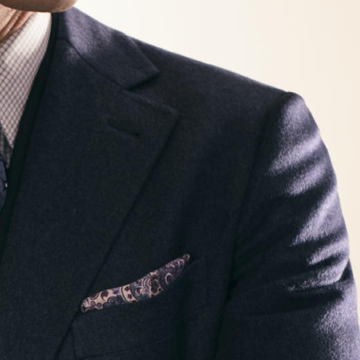 Stylbiella 纯羊绒蓝色切斯菲尔德大衣 商品图1