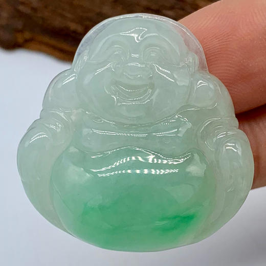 派瑞翡翠 翡翠佛 冰种 绿色 商品图2