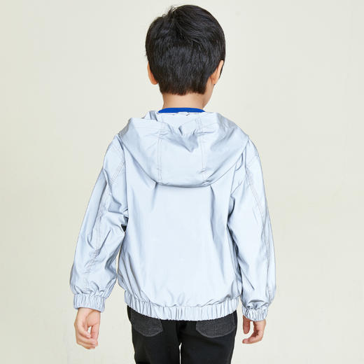 METTE童装男童连帽外套20秋中大童男宝薄款内搭棉布双层休闲上衣 商品图5