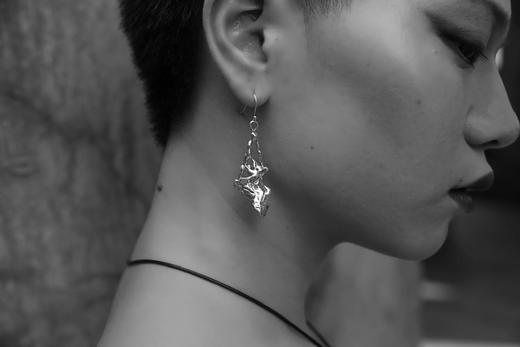 CHEZ BOQUE 印象系列原创手工925银耳环《婆裟罗》 商品图0